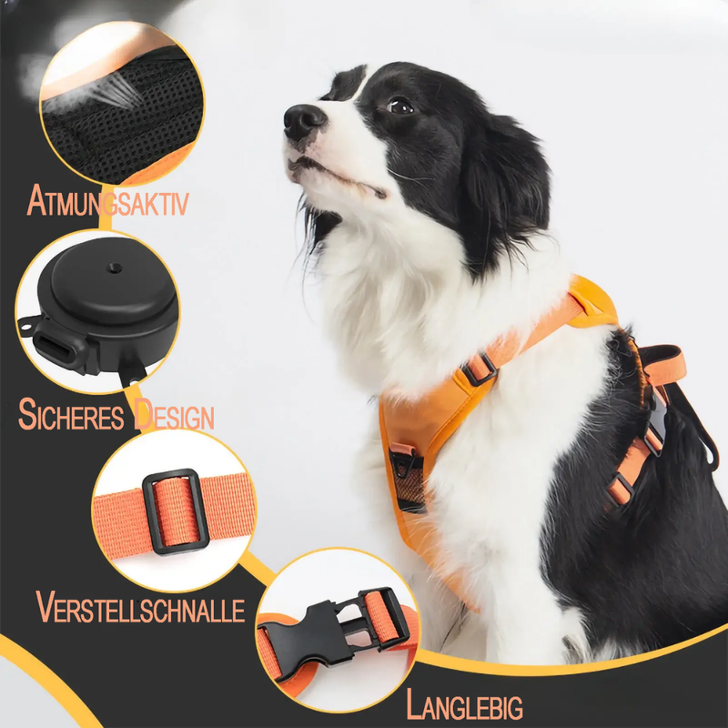 FidoFlex - Hundegeschirr mit integrierter Leine