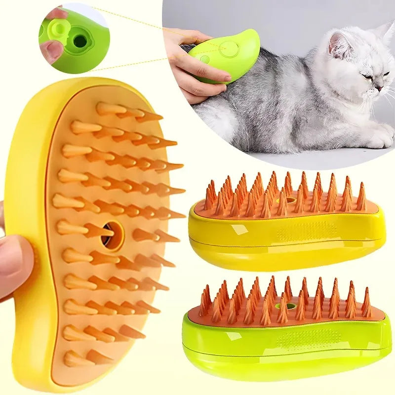 BORSTEL - Katzenhaarbürste mit Massage- und Dampffunktion